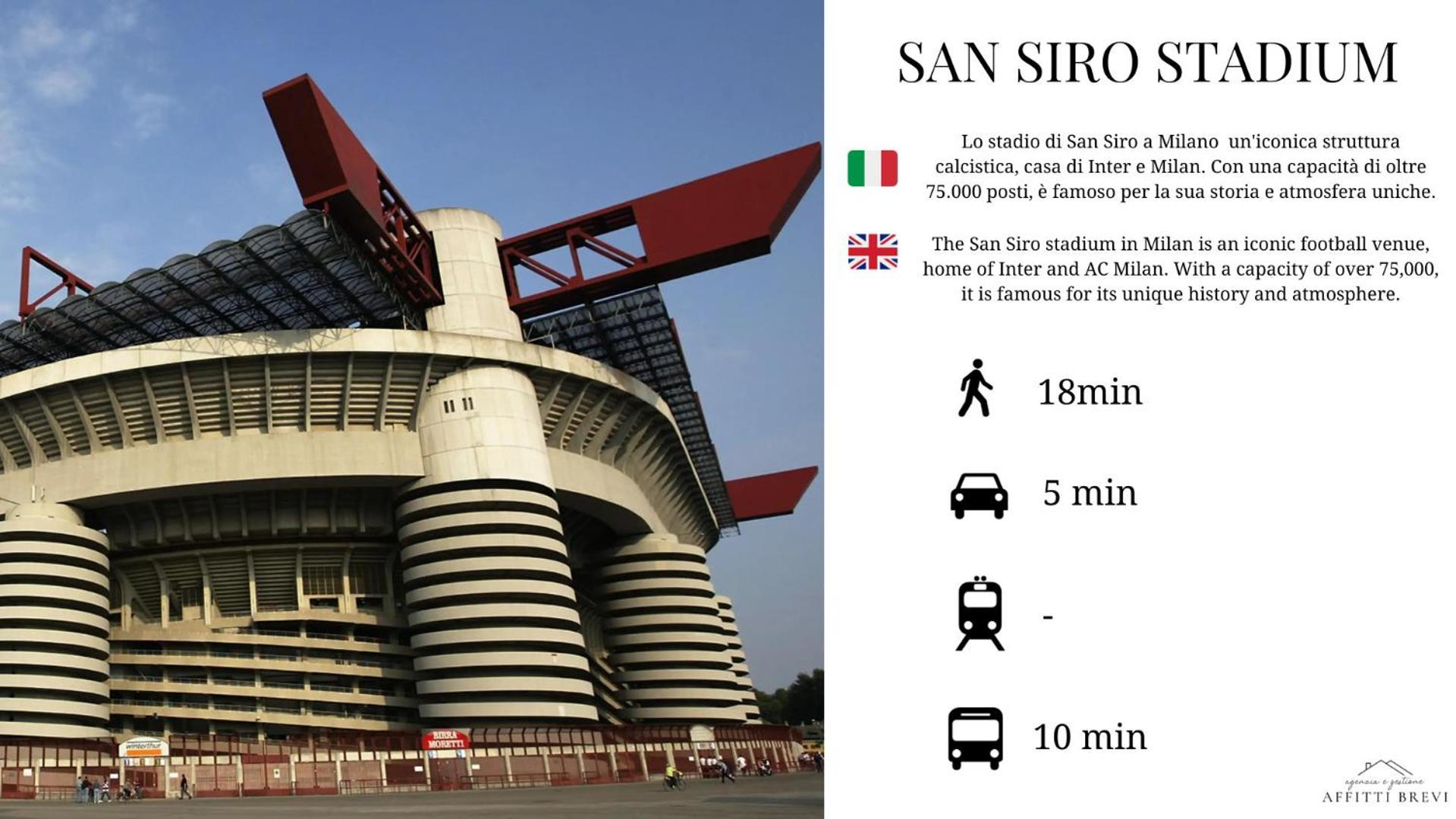 Sunny San Siro Stadio Apartment Milano Eksteriør bilde